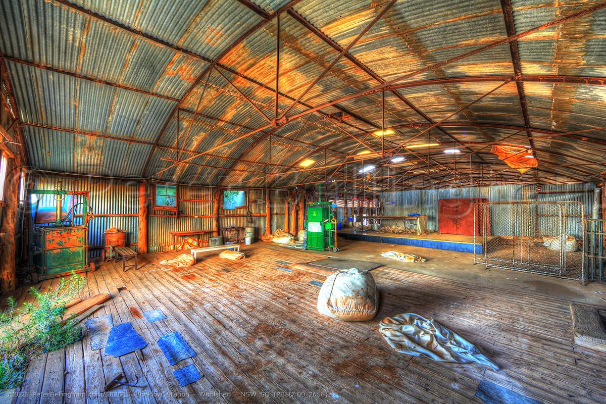 Peter Bellingham Photography Bucklow Station - Woolshed - NSW SQ (PB5D 00 2658)